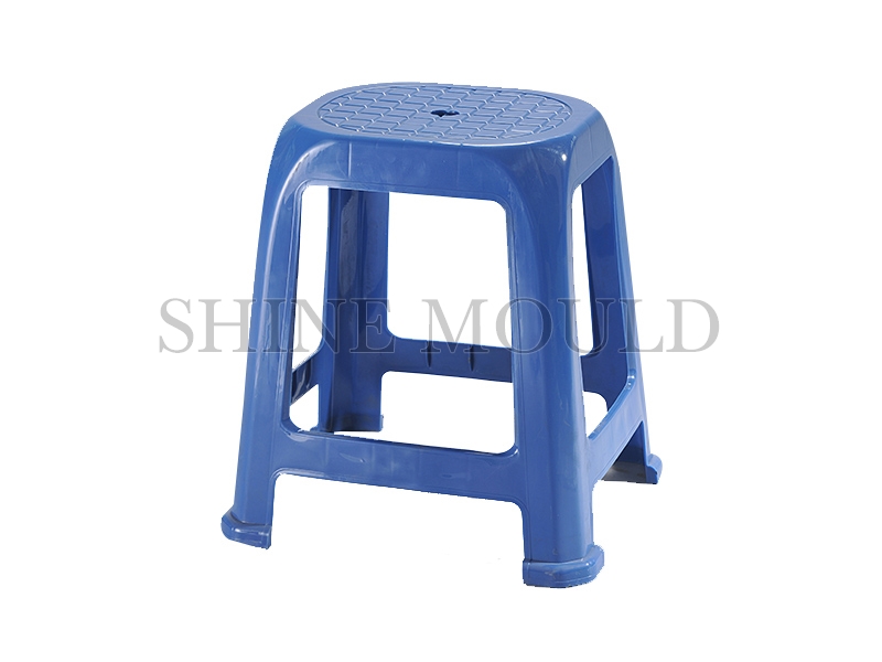 Dark Blue Hight Plastic Stool Mould