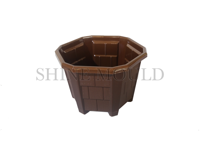 Brown Hexagon Flower Pot Mould