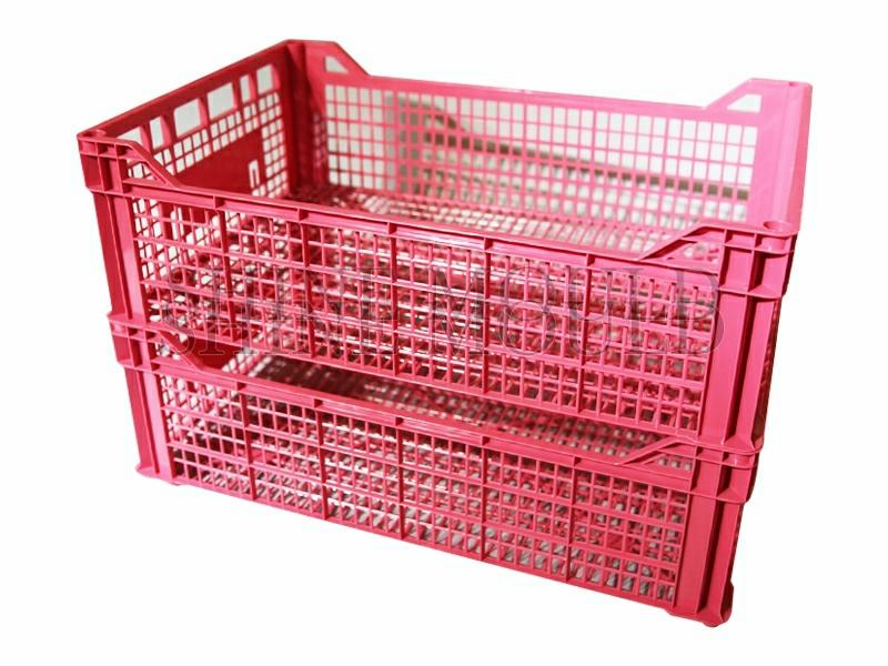 Pink Set Grid Basket mould