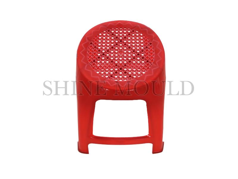 Red  Plastic Stool Mould
