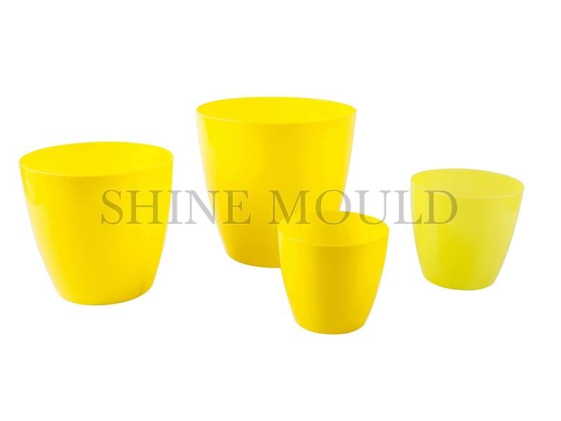 Yellow Set Flower Pot Mould
