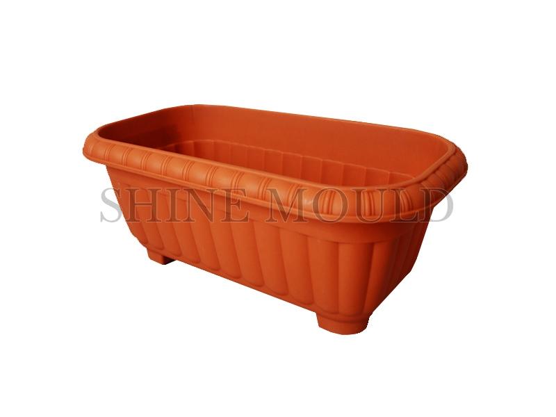 Red Rectangle Flower Pot Mould