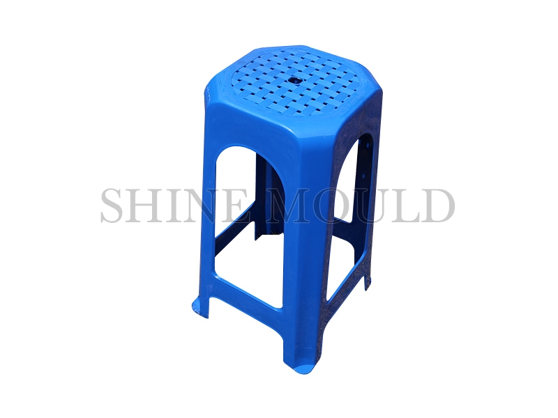 Blue Hight Plastic Stool Mould