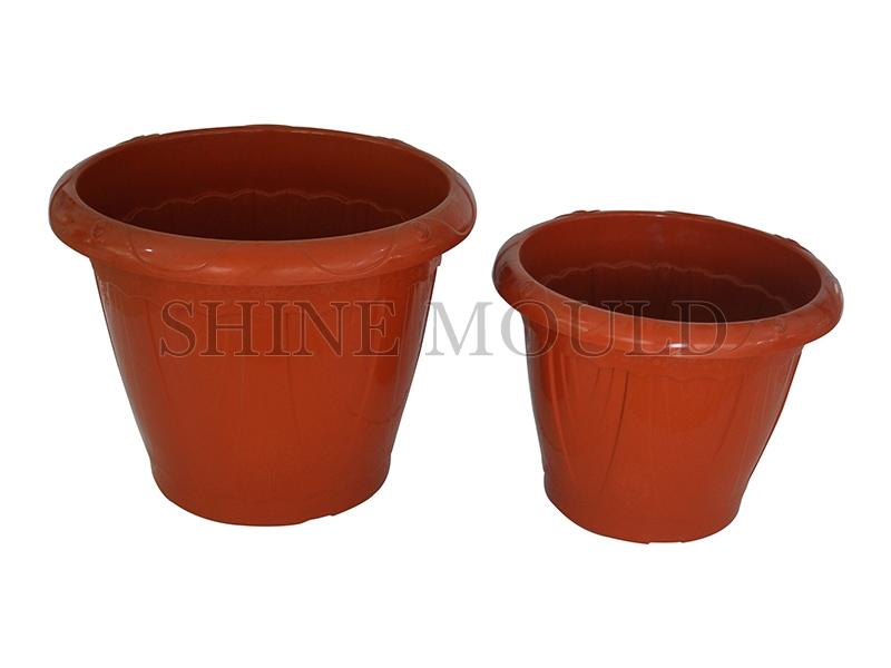 Red Round Flower Pot Mould