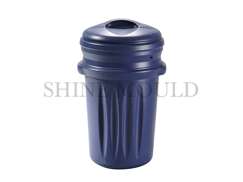 Dustbin Injection Mold | SHINE Precision Plastic Dustbin Molding Tool